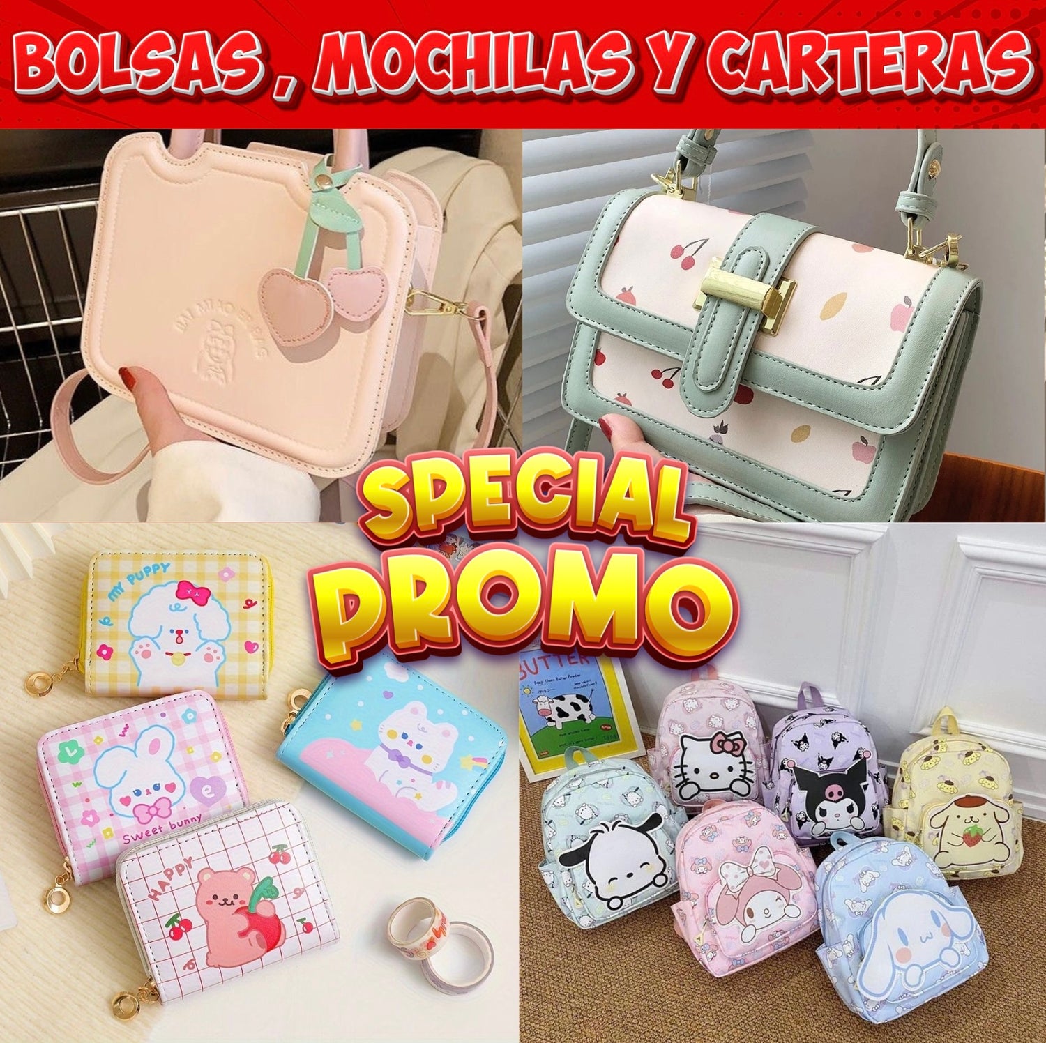 BOLSAS , MOCHILAS Y CARTERAS