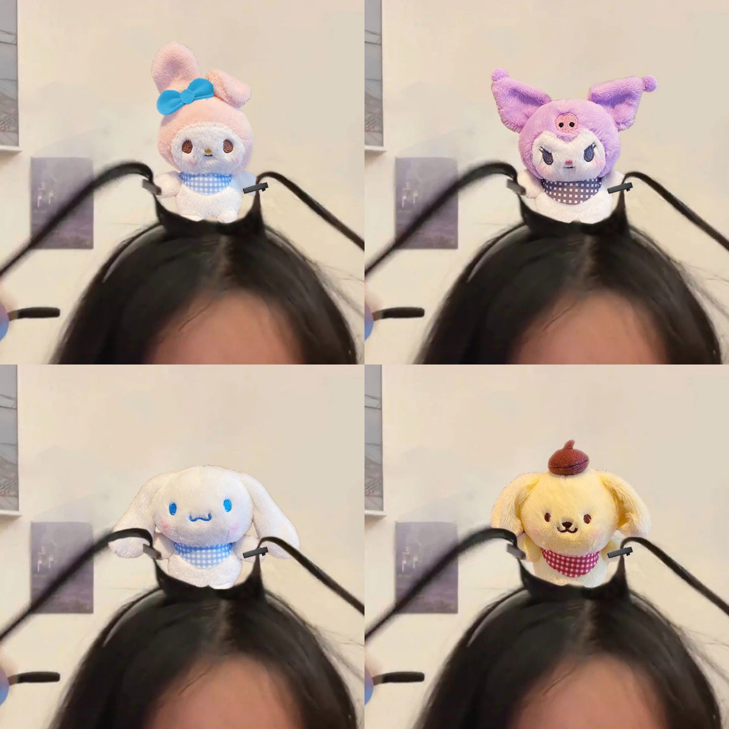 Diadema peinado loco sanrio