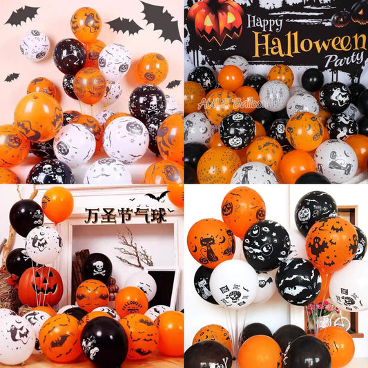 100 globos de latex hallowen