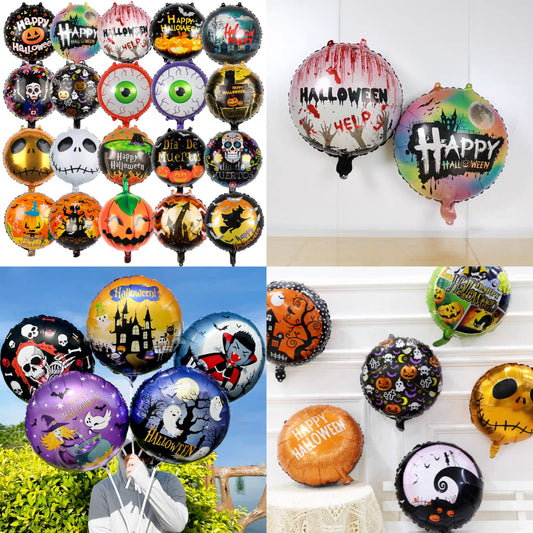 10 globos hallowen (foil)